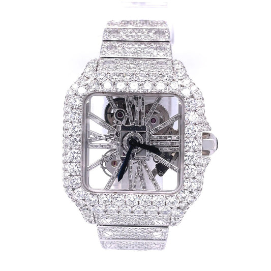 Moissanite Diamonds VVS1 Watch Fully Iced Out Hip Hop Luxury Watch
