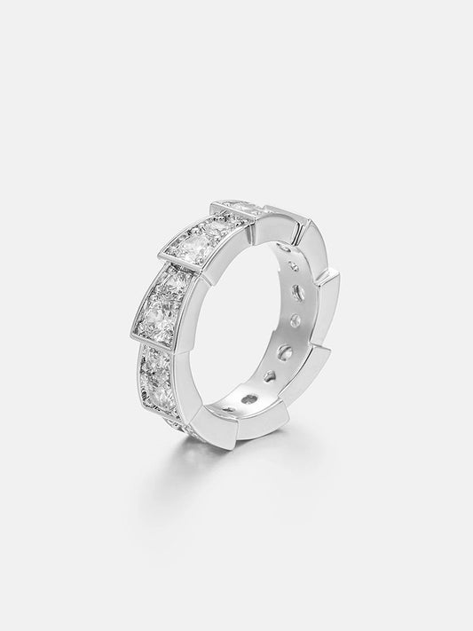 IC Beautiful VVS Moissanite  Progressive Circle Ring Hip Hop Bust Down Iced Out Ring For Everyday IC_R1013